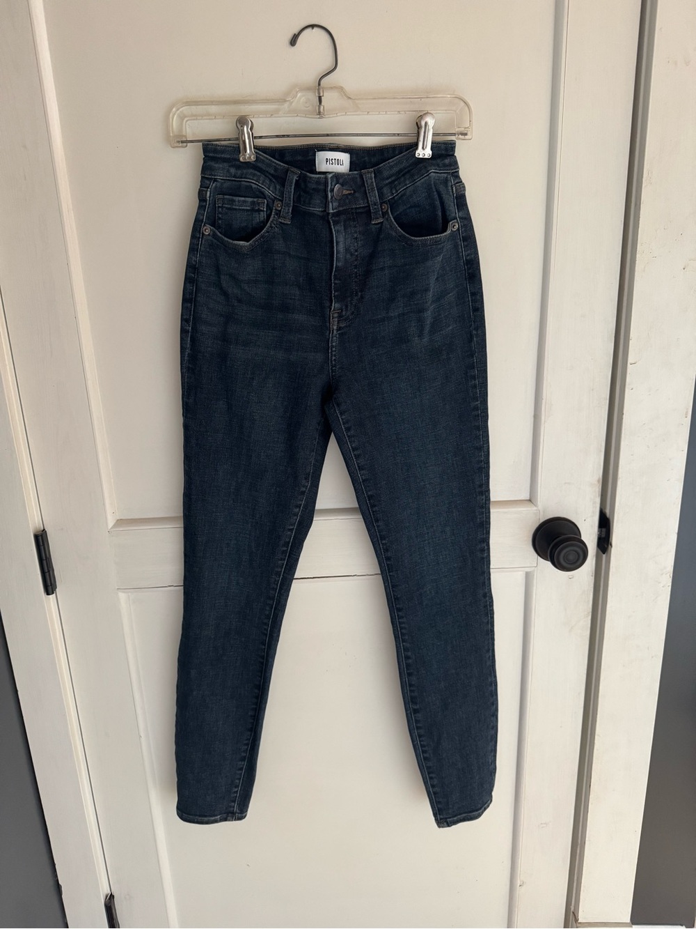 pistola High-Rise Dark Wash Skinny Jeans